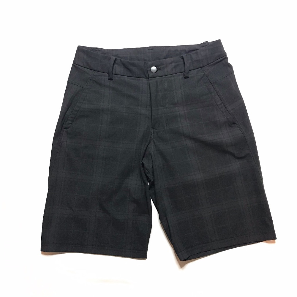 Lululemon Cargo Chino Shorts Grey Plaid Men's 30